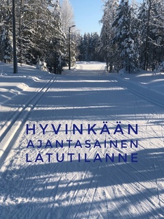 Hyvinkään ajantasainen latutilanne.
